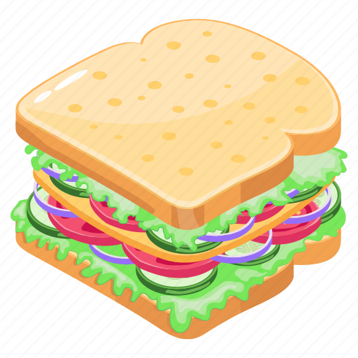Club sandwich, bread sandwich, sandwich, stuffed sandwich, food icon - Download on Iconfinder