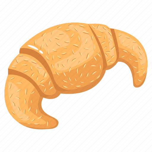 Crescent roll, croissant, bread, bakery item, food icon - Download on Iconfinder