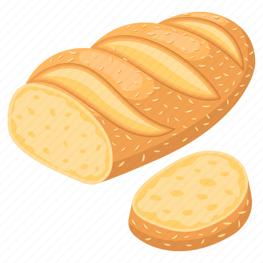 French bread, baguette, bread, bakery item, food icon - Download on Iconfinder