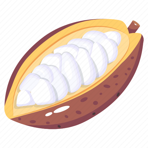 Cocoa seeds, chocolate seeds, food, cocoa beans, cacao fruit icon - Download on Iconfinder