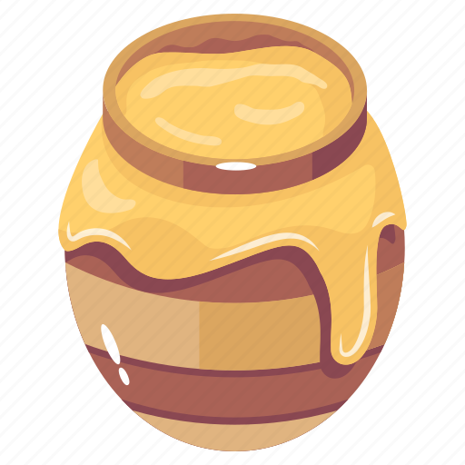 Sweet, honey pot, honey, honey jar, honey container icon - Download on Iconfinder
