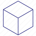 cube, shape, abstract, geometry, isometric