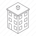 apartment building, building, house, isometric, real estate, tenement
