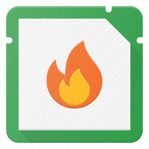 Burn, chip, cpu, hot, microchip, processor icon - Download on Iconfinder