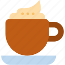 cappuccino, food, and, restaurant, coffee, shop