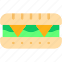 sandwich, panini, salami, bread, italian, food