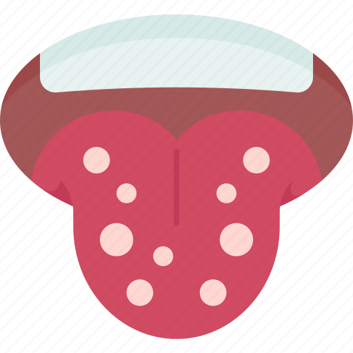 Fever, scarlet, tongue, mouth, symptom icon - Download on Iconfinder