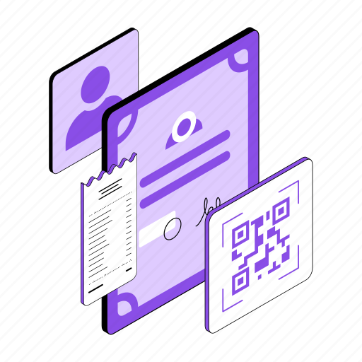 Contract, check, qr code, qr, agreement, checklist, mark icon - Download on Iconfinder
