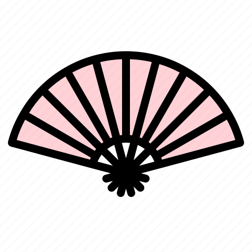 Airflow, cooling, fan, folding, handheld, japanese, traditional icon - Download on Iconfinder