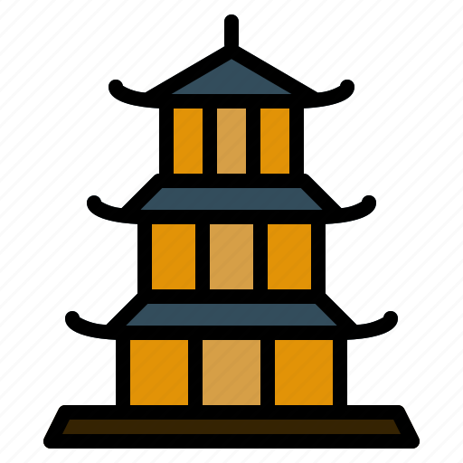 Japan, japanese, pagoda, religion, shinto, shrine, temple icon - Download on Iconfinder