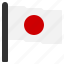 circle, country, flag, japan, red, white 
