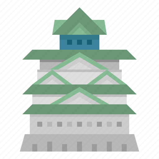 Architecture, castle, japan, landmark, osaka icon - Download on Iconfinder