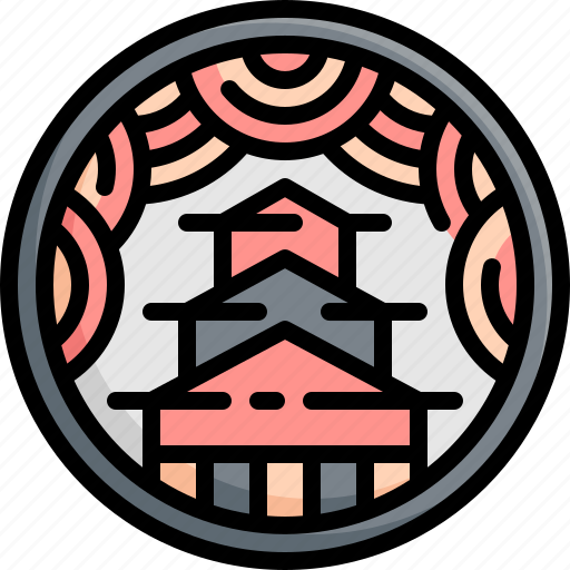 Cap, castle, cover, japan, japanese, pipe icon - Download on Iconfinder