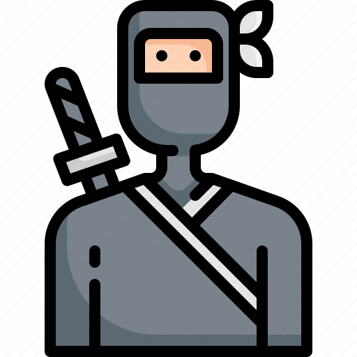 Asian, avatar, japan, japanese, ninja, samurai, sword icon - Download on Iconfinder