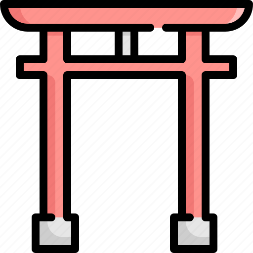 Building, construction, japan, landmark, shrine, torii icon - Download on Iconfinder