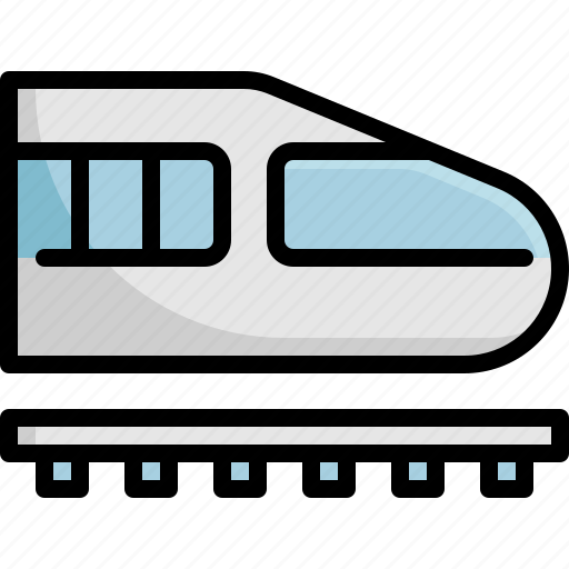 Locomotive, railroad, railway, subway, train, transport icon - Download on Iconfinder