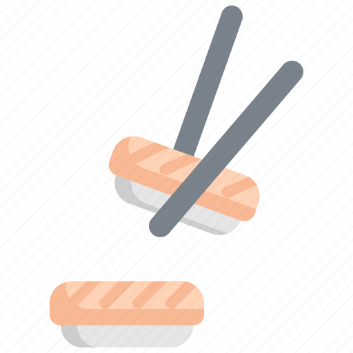 Chopsticks, food, japan, japanese, salmon, sushi icon - Download on Iconfinder