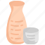 alcohol, bottle, cup, drink, sake 