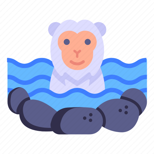 Nihonzaru, snow monkey, japanese monkey, animal, macaques icon - Download on Iconfinder