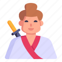 japanese person, samurai man, samurai, japanese, man