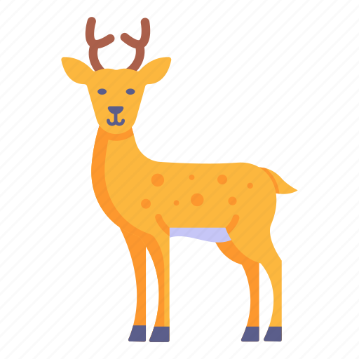 Animal, deer, reindeer, hoofed mammal, cervidae icon - Download on Iconfinder
