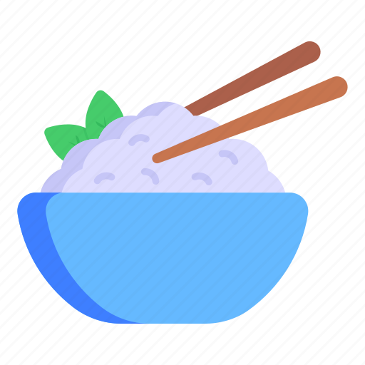 Sticky rice, japanese rice, rice bowl, boiled rice, food icon - Download on Iconfinder