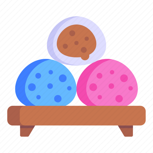 Rice cakes, mochi, japanese sweet, rice balls, mochitsuki icon - Download on Iconfinder