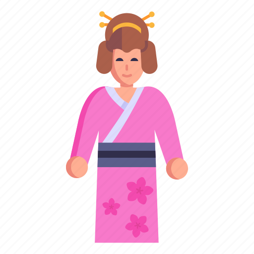 Woman, japan lady, japanese female, japan woman, avatar icon - Download on Iconfinder