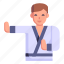 karate, martial arts, fighter, judo, person 