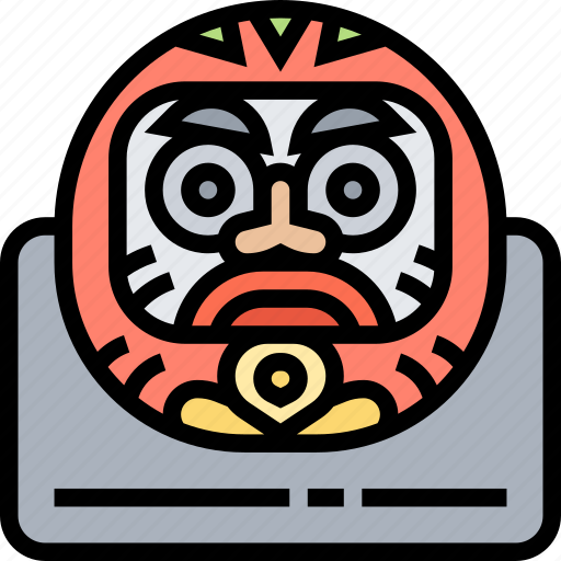 Daruma, doll, japan, lucky, fortune icon - Download on Iconfinder