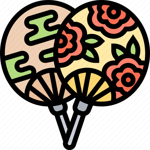 Uchiwa, fan, oriental, traditional, summer icon - Download on Iconfinder
