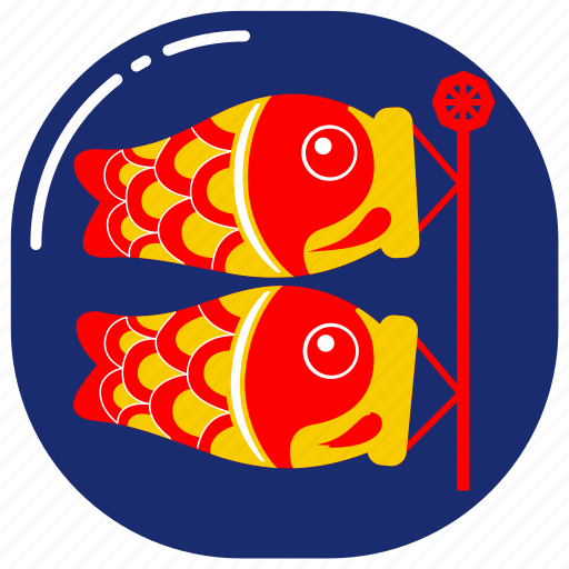 Japan, japanese, asia, asian, culture, koinobori, country icon - Download on Iconfinder