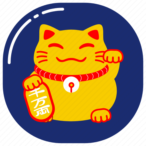 Japan, japanese, asia, asian, culture, maneki neko, neko icon - Download on Iconfinder