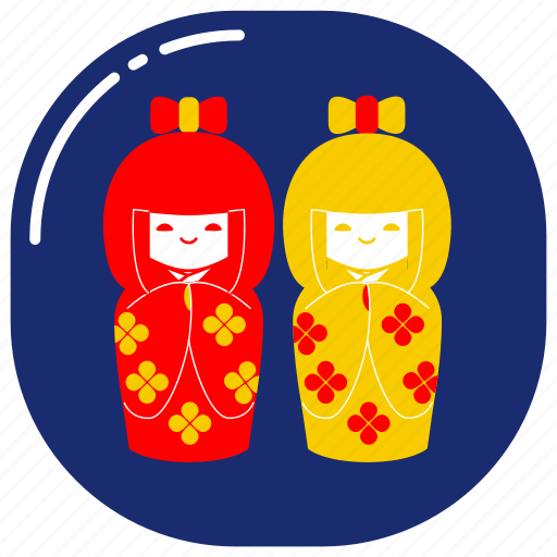 Japan, japanese, asia, asian, culture, kokeshi, doll icon - Download on Iconfinder