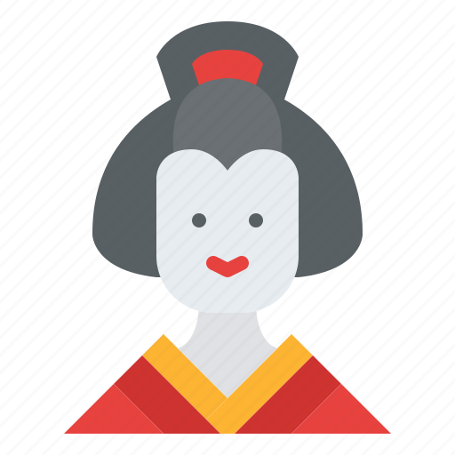 Geisha, female, people, japanese, japan icon - Download on Iconfinder