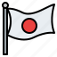 japan, flag, country, japanese 