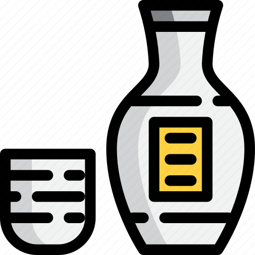 Alcohol, bottle, drink, japan, sake icon - Download on Iconfinder