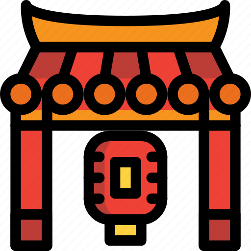 Gate, japan, lantern, temple icon - Download on Iconfinder