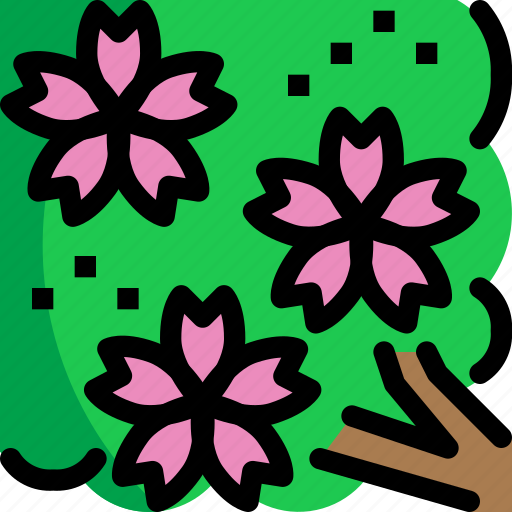 Cherry blossom, flower, japan, sakura, tree icon - Download on Iconfinder