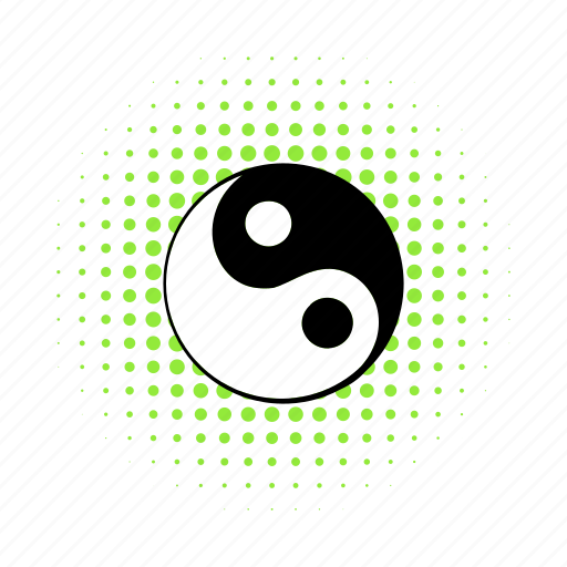 Balance, comics, harmony, living pictogram, religion, yang, yin icon - Download on Iconfinder