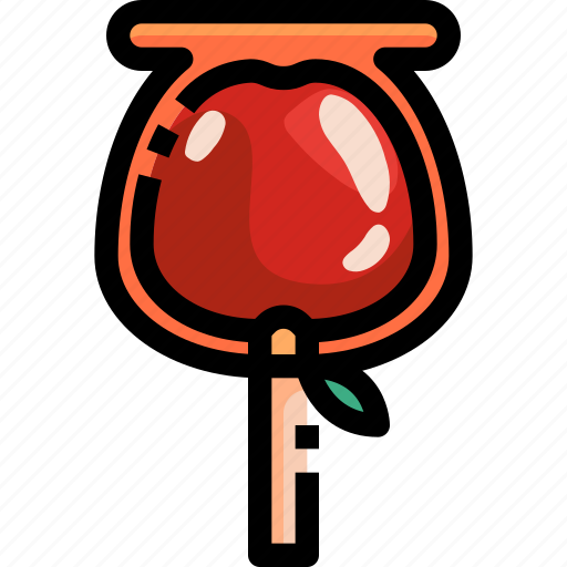 Apple, candy, caramel, caramelized, fairground, sweet, tasty icon - Download on Iconfinder