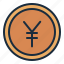 yen, coin, money, finance, business, currency, japan, asia 