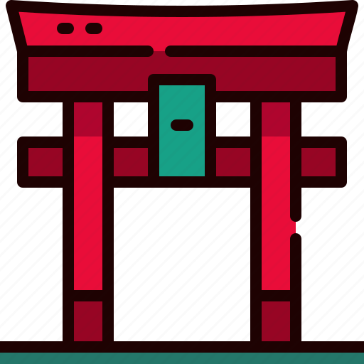 Architecture, gate, japan, japanese, landmark, monument, torii icon - Download on Iconfinder