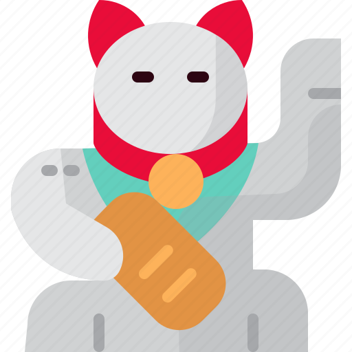 Cartoon, cat, character, cute, japan, maneki, neko icon - Download on Iconfinder