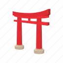 cartoon, gate, japanese, sign, style, torii, travel 