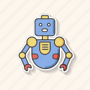 robot, artificial intelligence, futuristic toy, cyborg mascot
