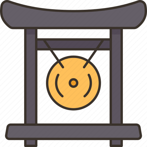 Gong, japan, ritual, traditional, percussion icon - Download on Iconfinder