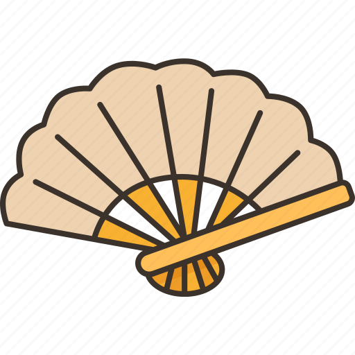 Wall, folding, fan, decorative, interior icon - Download on Iconfinder