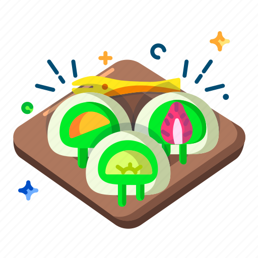 Mochi, japan, dessert, cake, sweet, food, tokyo icon - Download on Iconfinder