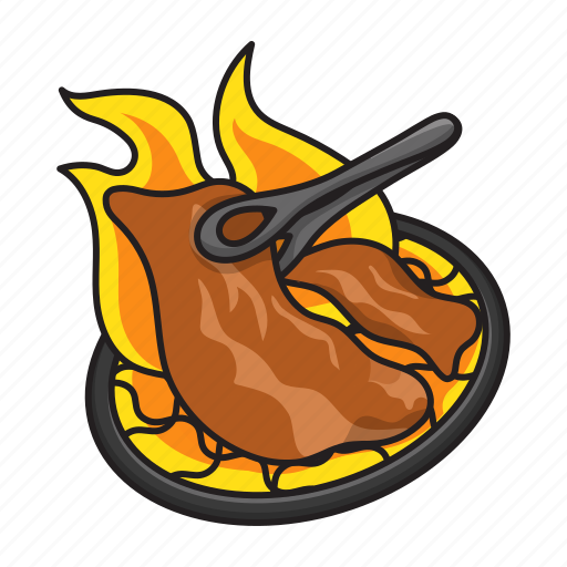 Barbecue, bbq, cooking, fire, grill, pork, yakiniku icon - Download on Iconfinder